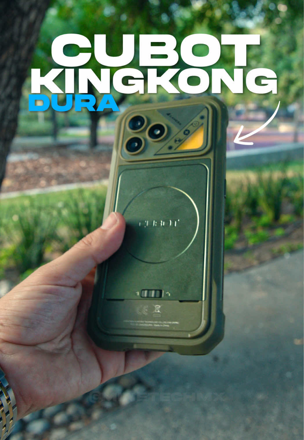 Cubot Kingkong Dura Robusto Dual Sim 128/256 Gb Negro 8/12 Gb Ram (ampliable Hasta 20 Gb) 2 Baterías Extraíbles de 5000 mAh + Cargador de Baterías Android 16  A