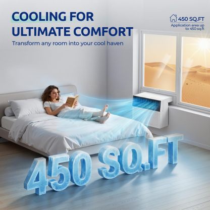 ☀️ Adiós al calor Midea 12.000 BTU Inversor inteligente en forma de U - Aire acondicionado de ventana - Enfría 550 pies cuadrados, ultra silencioso con funcionamiento de ventana abierta - Compatible con Alexa/Google