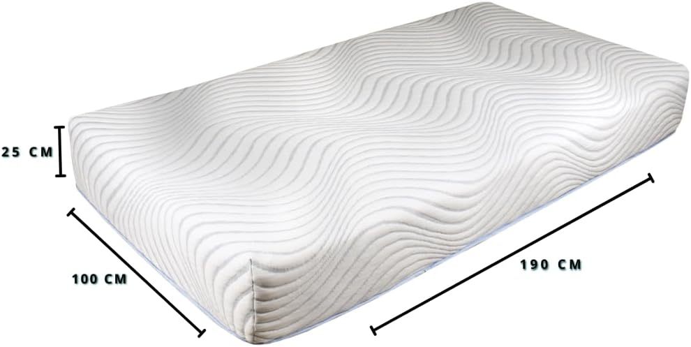 COLCHONES MONAL CONFORT, Colchón de 25 cm de Grueso | Memory Foam y Tecnología Adaptativa | Colchón en Caja | La combinación Perfecta de Confort y Soporte Modelo Elian Plus Individual