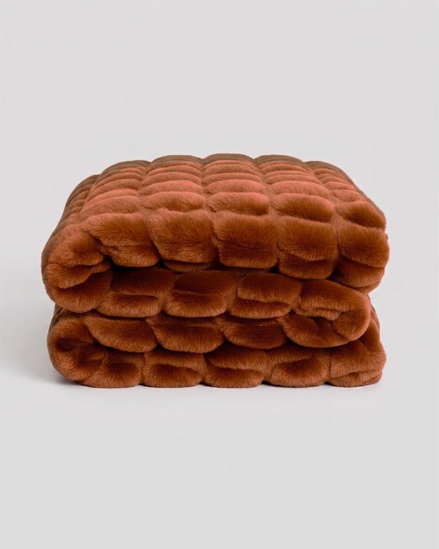 Manta Bubble Hug Blanket Textura Tridimensional y Fibras Ultrasuaves para Un Confort Único y Diseño Moderno