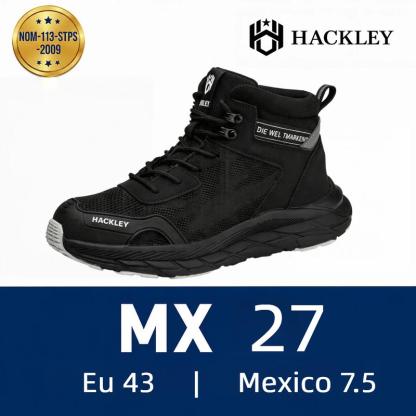 SEGURITOMX G5 I - Botas de Seguridad Industrial de Alto Corte para Hombre - Puntera de Acero Ultraligera Suela Kevlar Antiperforación Antideslizante Transpirable - Calzado de Trabajo para Almacén, Logística, Fábrica y Construcción - Tobillo Protegido Lige