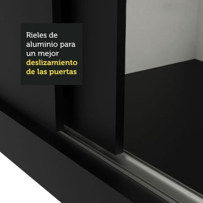 Madesa Ropero Closet con 3 Puertas y 1 Espejo Reno - Marrón