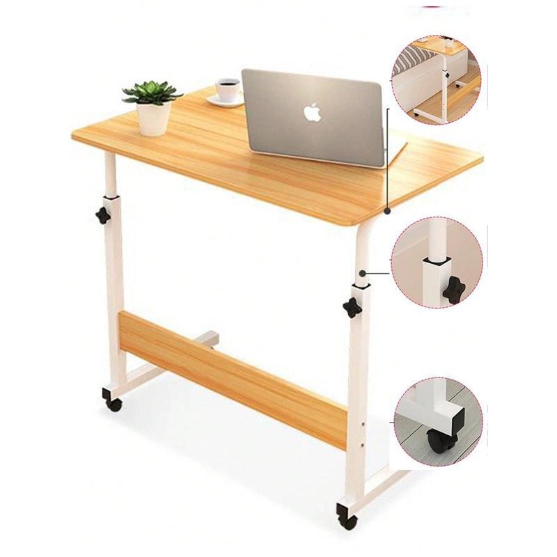 Carrito Organizador  con 3 Niveles Multifuncional y Elegante con Ruedas Giratorias 360° y Cubierta de Madera para Almacenamiento de Frutas y Utensilios