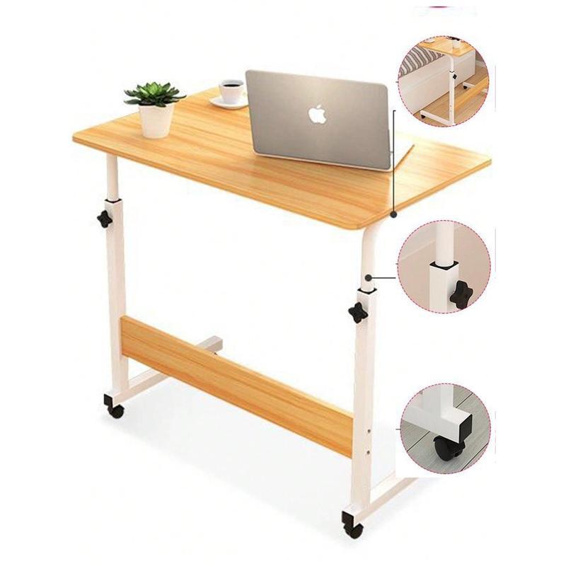Carrito Organizador  con 3 Niveles Multifuncional y Elegante con Ruedas Giratorias 360° y Cubierta de Madera para Almacenamiento de Frutas y Utensilios