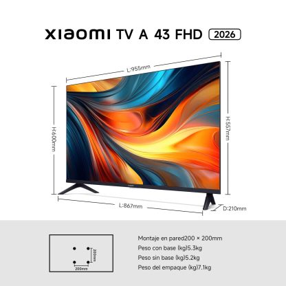 XIAOMI TV A 32 2026 | Google TV, Diseño Elegante con Bisel Ultrafino, Dolby Audio DTS:X + DTS Virtual:X1, Voice Control