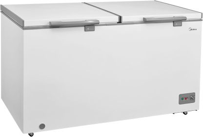 Congelador Midea Inverter Quattro Blanco 15 Pies Cúbicos;MDRC564FZM01, con 4 canastas y doble puerta