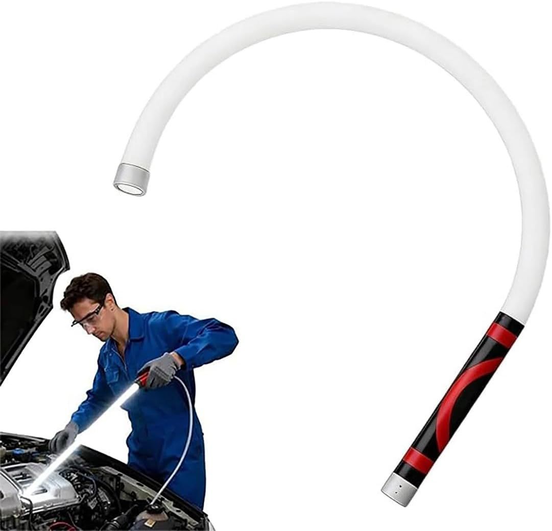 Linterna LED Flexible Recargable, Luz de Trabajo para Mecánicos, Barra de Luz LED para Reparaciones de Automóviles, Alta Luminosidad para Inspecciones en Garaje y Taller (2 PCS)