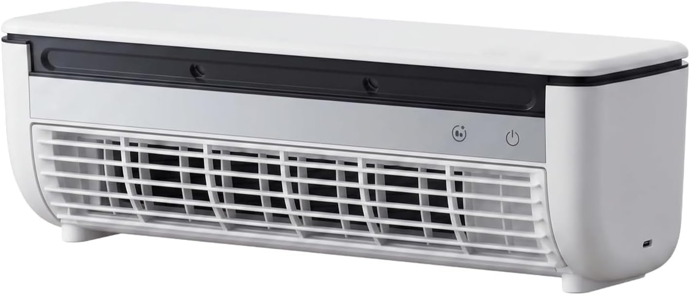 Aire Acondicionado de Pared con Enfriamiento Rápido y Batería de 6000 mAh, Refrigerador USB Portátil con Control Remoto para Cocina, Dormitorio, Escritorio
