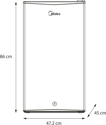Frigobar Midea Low Frost 3.3 Pies Cúbicos; MDRD142FGM50