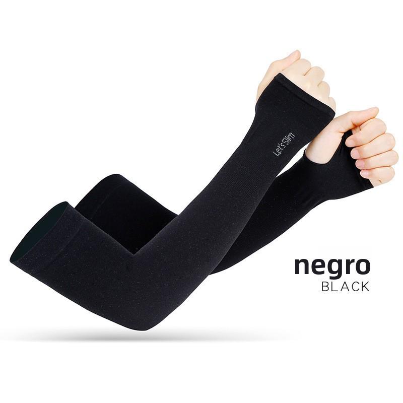 【Paquete de 6 piezas, un color diferente cada una】Mangas de enfriamiento para brazos con protección UV, de seda fría, para hombres y mujeres, para conducir y andar en bicicleta en verano.