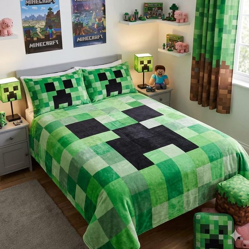 Frazada Calientita en Dos Tamaños Diseño Cubos  para Comodidad y Estilo en Casa o Regalo Ideal
