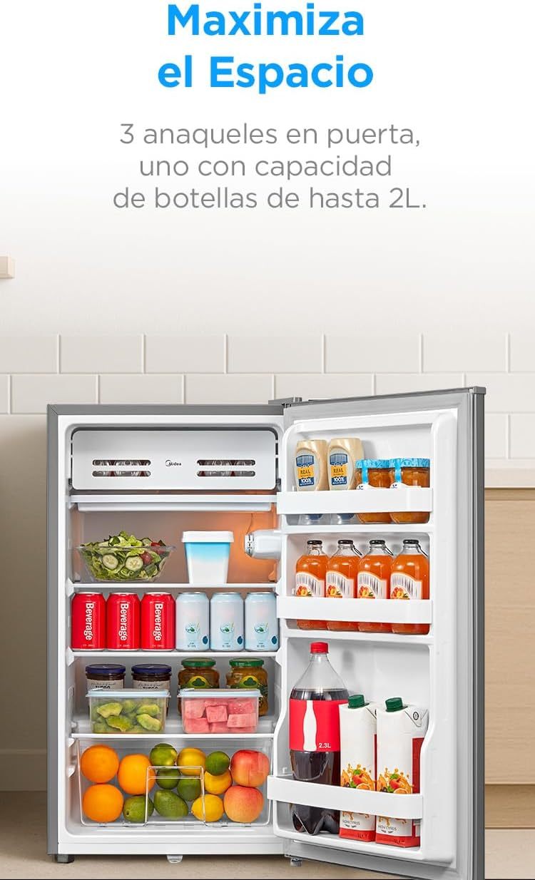 Frigobar Midea Low Frost 3.3 Pies Cúbicos; MDRD142FGM50