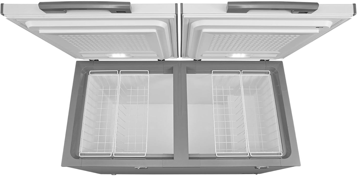 Congelador Midea Inverter Quattro Blanco 15 Pies Cúbicos;MDRC564FZM01, con 4 canastas y doble puerta