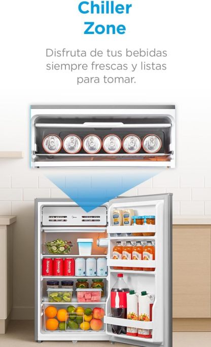 Frigobar Midea Low Frost 3.3 Pies Cúbicos; MDRD142FGM50