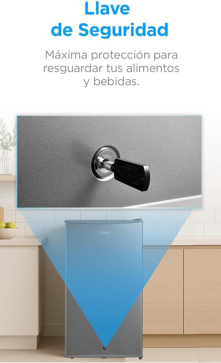 Frigobar Midea Low Frost 3.3 Pies Cúbicos; MDRD142FGM50