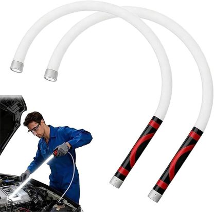 Linterna LED Flexible Recargable, Luz de Trabajo para Mecánicos, Barra de Luz LED para Reparaciones de Automóviles, Alta Luminosidad para Inspecciones en Garaje y Taller (2 PCS)