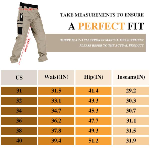 HOMUG Men's Solid Color Tactical Work Pants,230g/m² new fabric，with Multiple Pockets and Zipper Closures, Durable Outdoor Training Pants, Available in Multiple Colors, Fishing, outdoor activities, work, hiking, camping，Suitable for Spring and Autumn Wear.