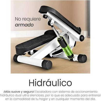 Mini Escaladora Fitness con Monitor LCD y Bandas de Resistencia Removibles para Ejercicio en Casa