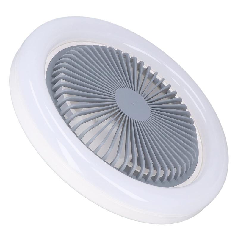 Lámpara ventilador con difusor de aromas y control remoto,Ventilador de techo cerrado con luz – Pequeños ventiladores de enchufe sin aspas de 10 pulgadas con control remoto, luces LED regulables de 3 velocidades de viento para garaje, sala de
