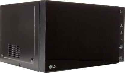 Horno de microondas LG, recubrimiento de facil limpieza, coccion uniforme, anillo giratorio estable, luz LED, Negro, modelo MS1536GIS