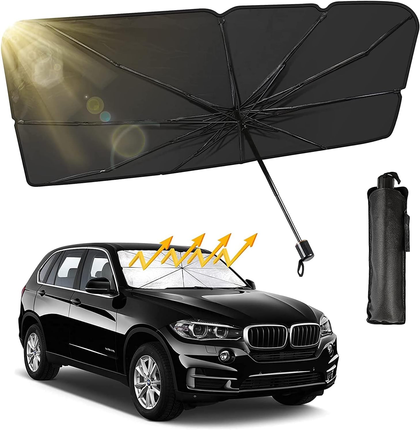 Sombrilla de proteccion solar delantera yaislamiento termico para coche 2026, cortinade parasol retractil especial para coche nuevo,parasol para parabrisas de coche, suministrosde proteccion solar para ventana de coche