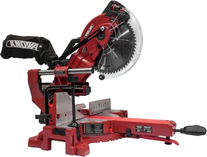 Sierra ingletadora deslizante de bisel simple DOVAMAN de 10 pulgadas y 15 A, con 3 discos, 4500/3200 RPM, corte máx. de 3.5 x 13.4 pulgadas, 9 topes positivos para madera, PVC o metales blandos #Summervibes