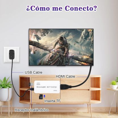 La consola de juegos retro inalámbrica MARKO incluye más de 30.000 juegos integrados, es compatible con gráficos 3D y videojuegos en alta definición 4K, e incluye 23 emuladores clásicos y dos mandos inalámbricos de 2,4 G.
