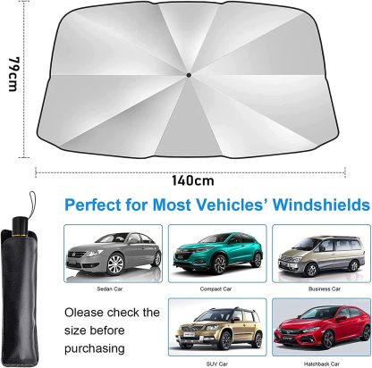 Sombrilla de proteccion solar delantera yaislamiento termico para coche 2026, cortinade parasol retractil especial para coche nuevo,parasol para parabrisas de coche, suministrosde proteccion solar para ventana de coche