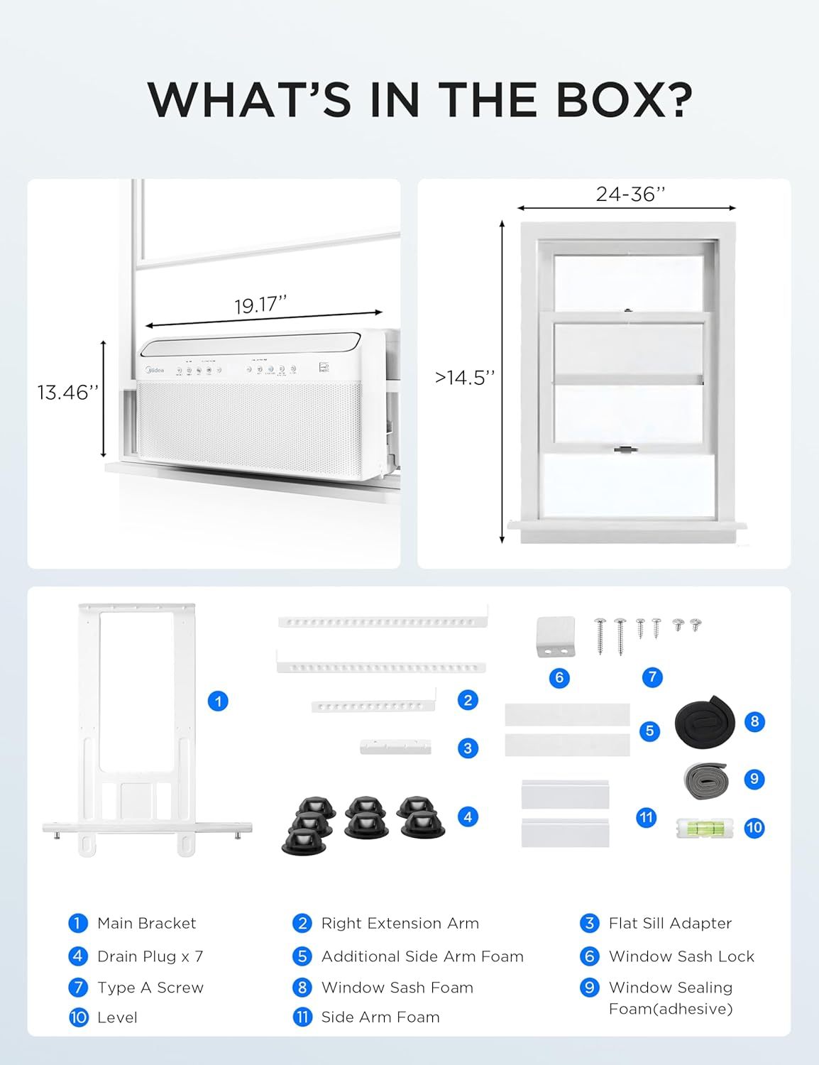 ☀️ Adiós al calor Midea 12.000 BTU Inversor inteligente en forma de U - Aire acondicionado de ventana - Enfría 550 pies cuadrados, ultra silencioso con funcionamiento de ventana abierta - Compatible con Alexa/Google