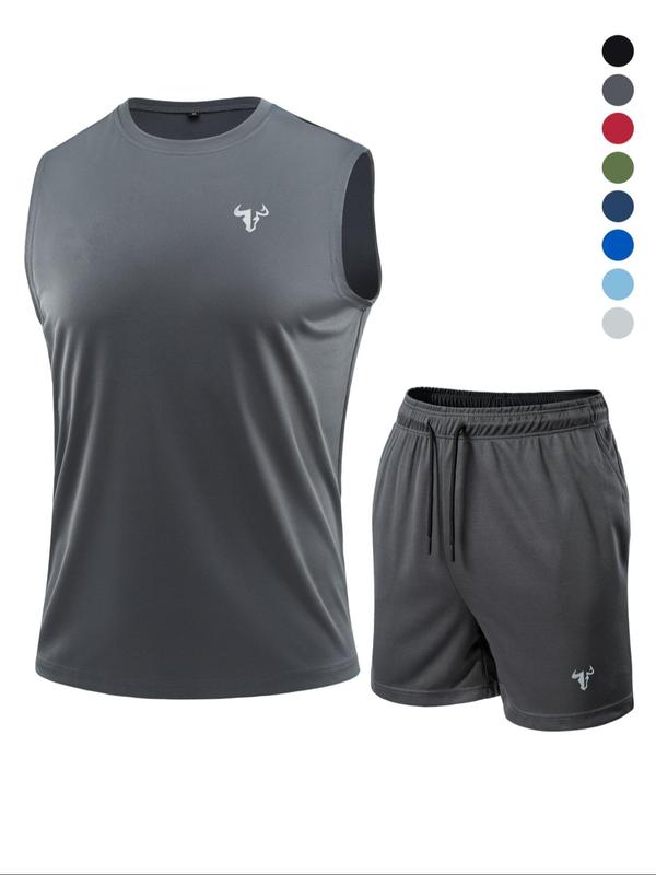 Conjunto deportivo de verano para hombre, paquete de 6 piezas, ropa deportiva ligera con compresión, camiseta de entrenamiento, top sin mangas reflectante, poliéster transpirable, ideal para gimnasio, correr, ciclismo, baloncesto y en casa, outfit activo