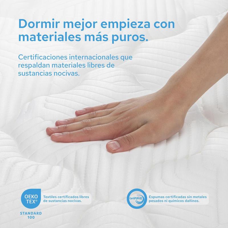 COLORDREAMS, Colchón Matrimonial Plus Foam 23 cm | Memory Foam con Gel | Firmeza Media | Hipoalergénico y antiácaros | Transpirable | 135x190 cm | Colchones en Caja | 5 años de garantía