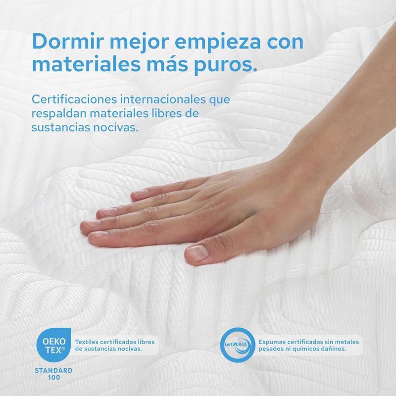 COLORDREAMS, Colchón Matrimonial Plus Foam 23 cm | Memory Foam con Gel | Firmeza Media | Hipoalergénico y antiácaros | Transpirable | 135x190 cm | Colchones en Caja | 5 años de garantía