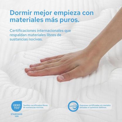 COLORDREAMS, Colchón Matrimonial Plus Foam 23 cm | Memory Foam con Gel | Firmeza Media | Hipoalergénico y antiácaros | Transpirable | 135x190 cm | Colchones en Caja | 5 años de garantía