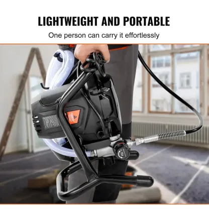 Pulverizador de pintura sin aire de 3000 psi y 750 W para interiores y exteriores, muebles y cercas.
