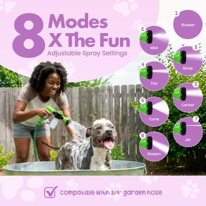 Dispensador de jabón y champú para manguera de jardín y lavado de mascotas por Girl With The Dogs