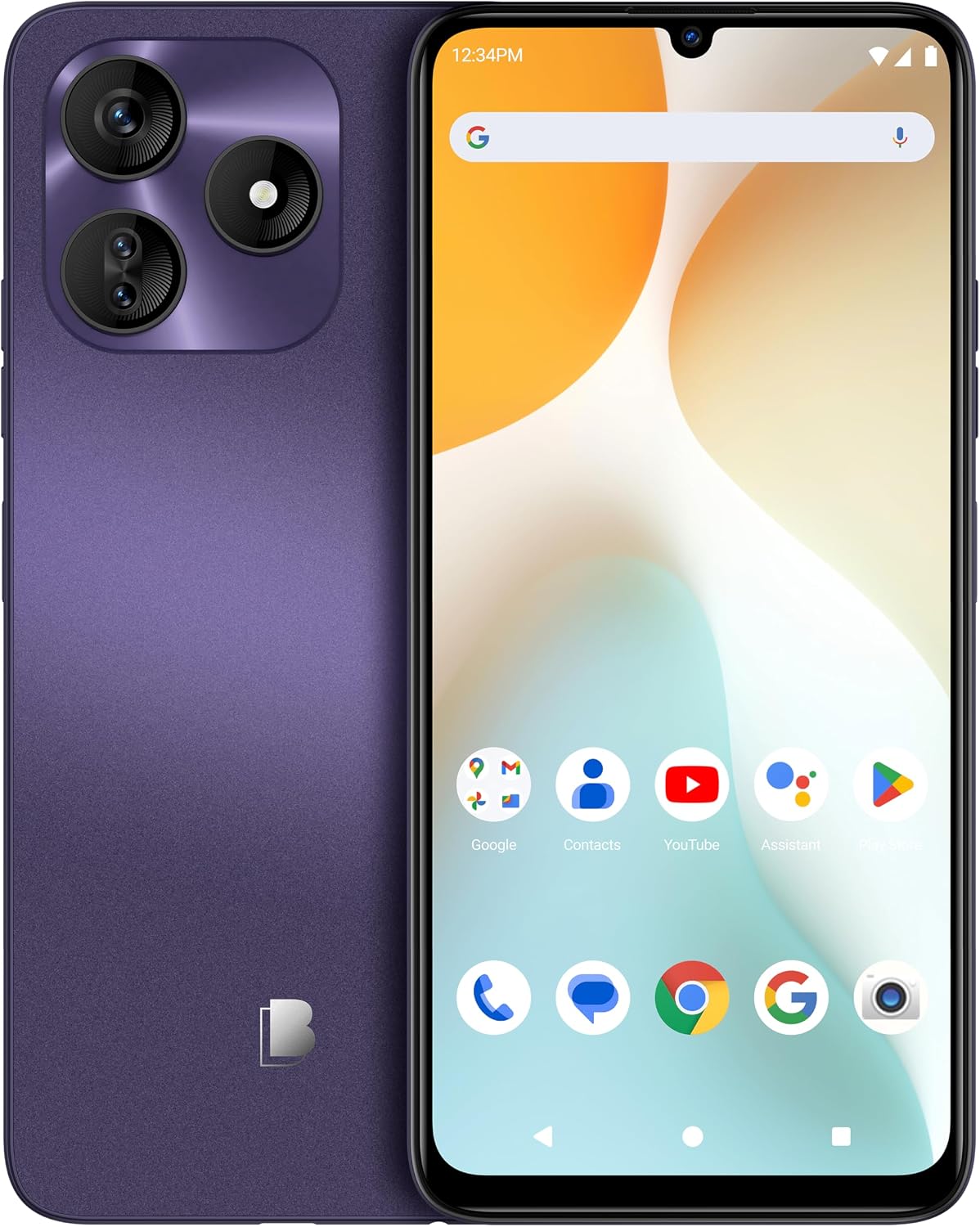 BLU G64L | Desbloqueado | Pantalla HD+ Infinity de 6.8” | 128/4GB | Cámara principal triple de 13 MP | Versión para EE. UU. | Garantía de EE. UU. | Azul