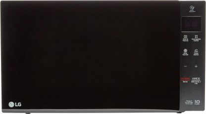 Horno de microondas LG, recubrimiento de facil limpieza, coccion uniforme, anillo giratorio estable, luz LED, Negro, modelo MS1536GIS
