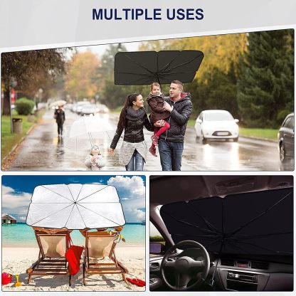 Sombrilla de proteccion solar delantera yaislamiento termico para coche 2026, cortinade parasol retractil especial para coche nuevo,parasol para parabrisas de coche, suministrosde proteccion solar para ventana de coche