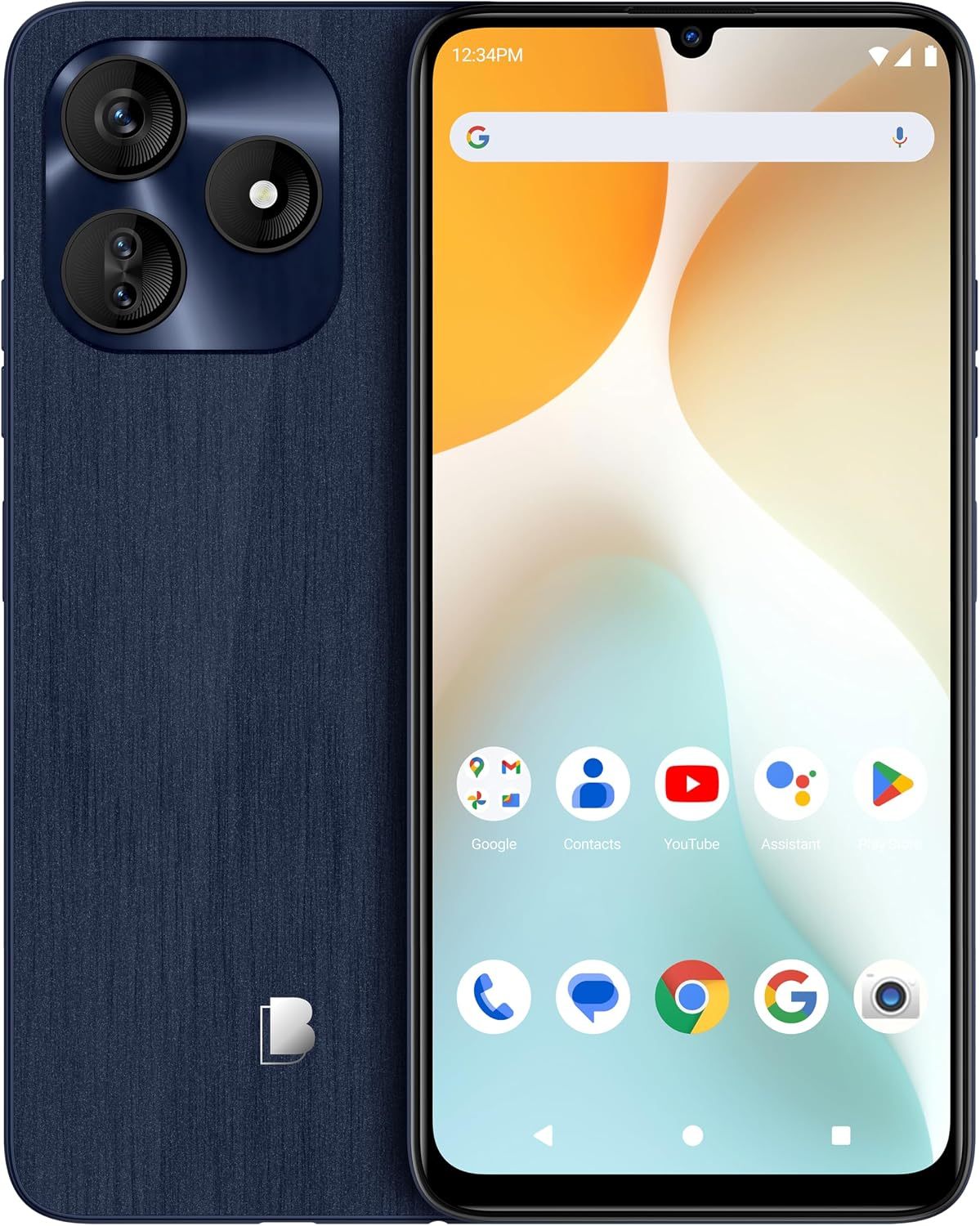 BLU G64L | Desbloqueado | Pantalla HD+ Infinity de 6.8” | 128/4GB | Cámara principal triple de 13 MP | Versión para EE. UU. | Garantía de EE. UU. | Azul