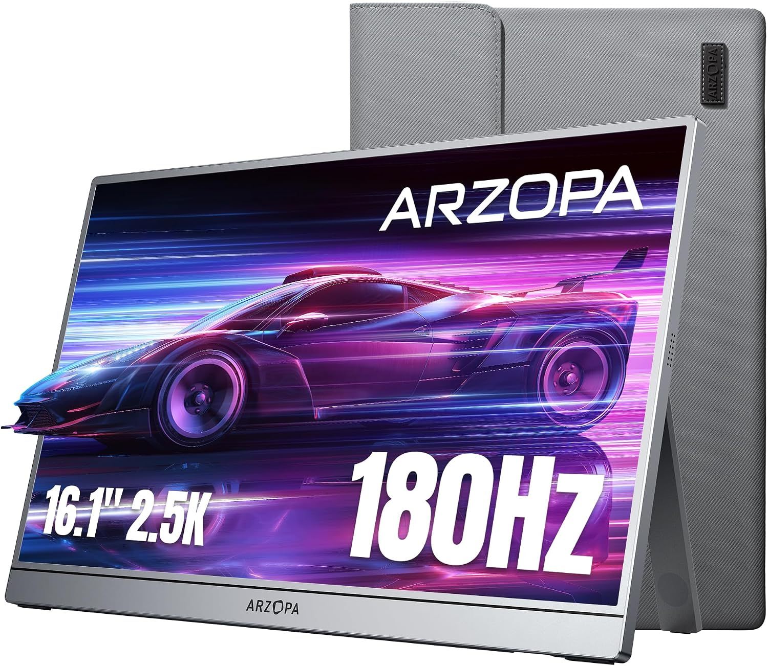 【Venta caliente】ARZOPA Monitor portátil para juegos de 16.1 pulgadas y 144 Hz/15.6 pulgadas y 60 Hz monitor portátil 100%sRGB 1080P FHD con HDR, ultra delgado, cuidado de los ojos, segunda pantalla externa para laptop PC PS5 Mac