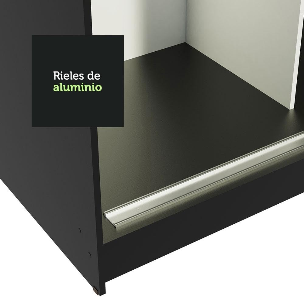 Madesa Ropero Closet con 3 Puertas y 1 Espejo Reno - Marrón