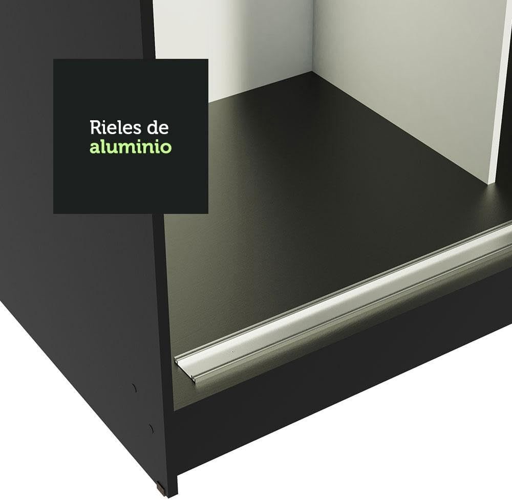 Madesa Ropero Closet con 3 Puertas y 1 Espejo Reno - Marrón