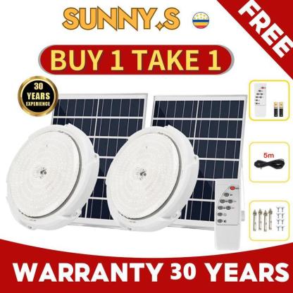 Lámpara de techo LED solar impermeable para interiores SUNNY-S (COMPRA 1 Y LLÉVATE 1 GRATIS)