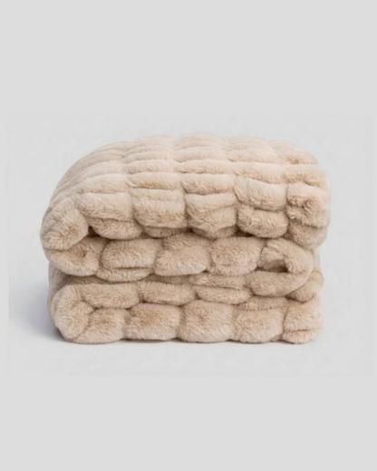 Manta Bubble Hug Blanket Textura Tridimensional y Fibras Ultrasuaves para Un Confort Único y Diseño Moderno