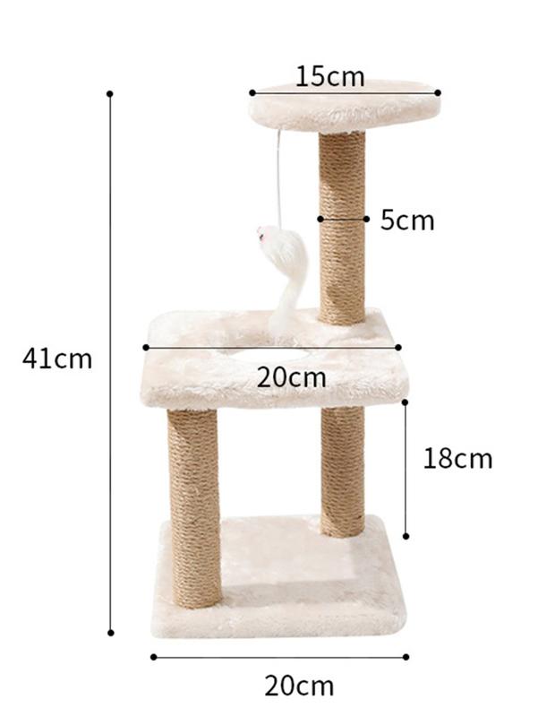 Juguete De Salto Para Gatos Con Estructura Escalada Sisal