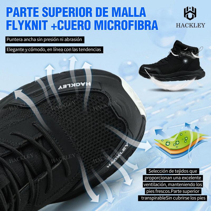 SEGURITOMX G5 I - Botas de Seguridad Industrial de Alto Corte para Hombre - Puntera de Acero Ultraligera Suela Kevlar Antiperforación Antideslizante Transpirable - Calzado de Trabajo para Almacén, Logística, Fábrica y Construcción - Tobillo Protegido Lige
