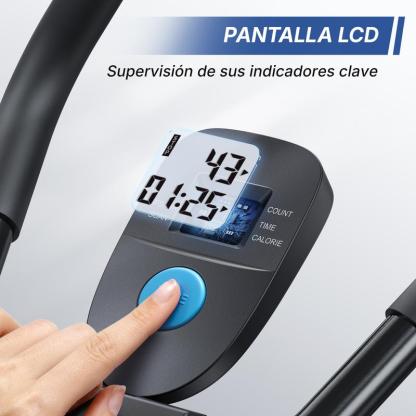 MERACH Máquina Entrenadora Abdominal Ajustable con Monitor LCD, Ejercicio Plegable para Núcleo, Brazos, Piernas y Glúteos, Acero Premium, 5 Niveles de Ajuste, Seguimiento Automático, 440 Libras Capacidad