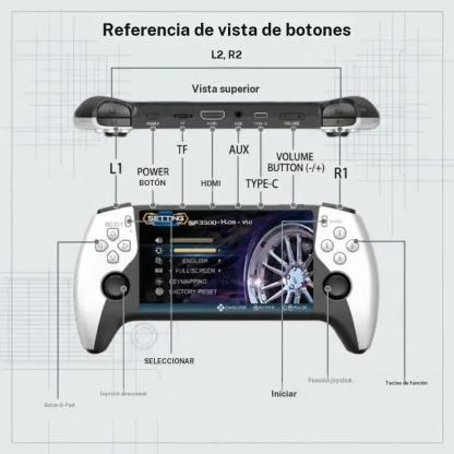 Consola de arcade portátil Sf3500 con pantalla grande de 5 pulgadas IPS HD, para dos jugadores en batallas, compatible con TV, juegos clásicos, ideal para el hogar, la residencia universitaria y fiestas#MEJORES SELECCIONES