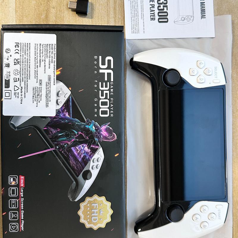 Consola de arcade portátil Sf3500 con pantalla grande de 5 pulgadas IPS HD, para dos jugadores en batallas, compatible con TV, juegos clásicos, ideal para el hogar, la residencia universitaria y fiestas#MEJORES SELECCIONES