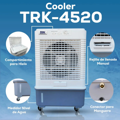 🔥 Enfriador de aire evaporativo portátil de 300 W y 50 L - Artículo más vendido en 2026 🍃 Aire acondicionado para el hogar, el jardín y exteriores